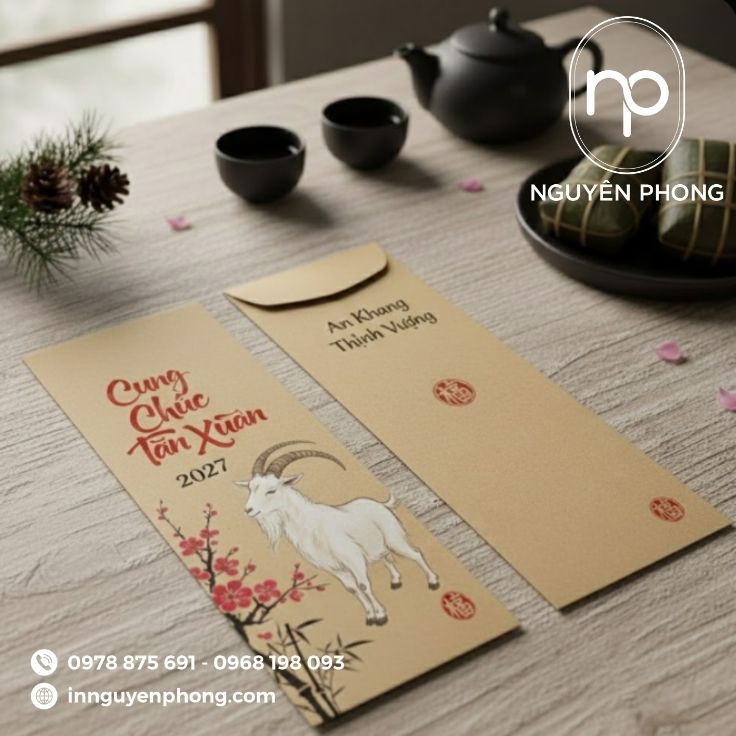 Các mẫu bao lì xì ấn tượng tại xưởng in Nguyên Phong 